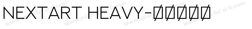 NEXTART Heavy字体转换